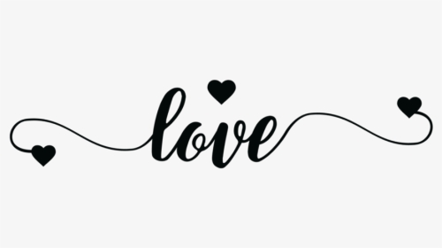 #sticker #tumblr #trendy #aesthetic #black #heart #love - Calligraphy, HD Png Download, Transparent PNG