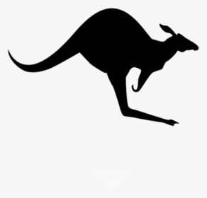 Silhouette Clip Art Free - Black Kangaroo Clipart, HD Png Download, Transparent PNG
