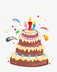 生日蛋糕卡通图片 - Cake, HD Png Download, Transparent PNG