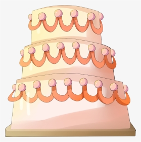 浪漫主题蛋糕手绘插画图片 - Cake, HD Png Download, Transparent PNG