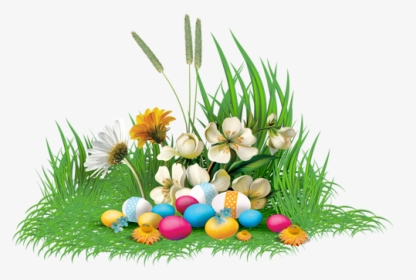 #easter #flowers #eggs #grass #freetoedit - Clip Art, HD Png Download, Transparent PNG