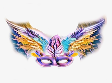 #mask #wings @diamond11pup - Illustration, HD Png Download, Transparent PNG