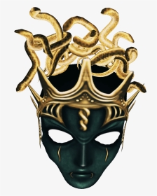 #mask #medusa #snakes #face - Masque, HD Png Download, Transparent PNG