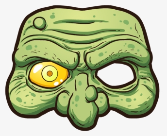 Drawing Fear Mask - Zombie Mask Png, Transparent Png, Transparent PNG