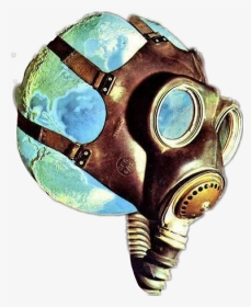 #infi#infinite828 - Earth With Gas Mask, HD Png Download, Transparent PNG