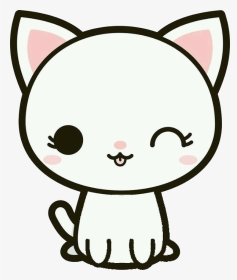 #cat #cats #cute #stickers #sticker #kawaii #pets #pet - Easy Kawaii Cute Drawings, HD Png Download, Transparent PNG