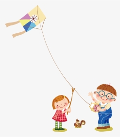 The Runner Child Children - Children Kite Flying Png, Transparent Png, Transparent PNG