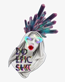 #fte #ftestickers #crystal #statue #lips #gradient - Craft, HD Png Download, Transparent PNG