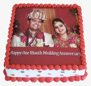 1st Marriage Anniversary Pineapple Photo Cake - 1st Marriage Anniversary Cake, HD Png Download, Transparent PNG