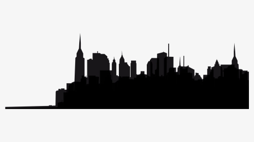 New York City Black And White Skyline Monochrome Photography - Tower Block, HD Png Download, Transparent PNG