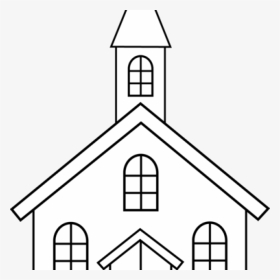 Graphic Free Stock Black And White Church Clipart - Free Christmas Church Clip Art Black And White, HD Png Download, Transparent PNG