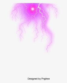 Purple Lightning Png - Illustration, Transparent Png, Transparent PNG
