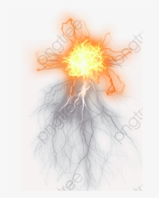 Thunder Png Flare Free To Pull Cool - Transparent Lightning Effect Png, Png Download, Transparent PNG