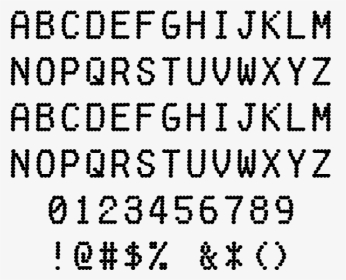 Fake Receipt Example - Dot Matrix Font For Receipt, HD Png Download, Transparent PNG