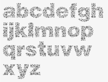 Font Made Of Letters, HD Png Download, Transparent PNG