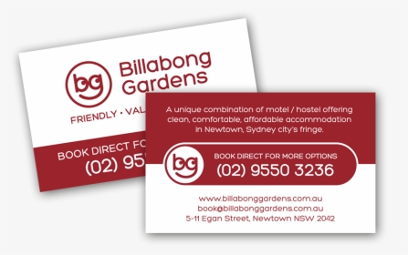 Business Card To Promote Direct Bookings, HD Png Download, Transparent PNG