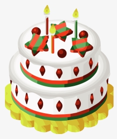 Transparent Minecraft Cake Png - Christmas Cake Clip Art, Png Download, Transparent PNG