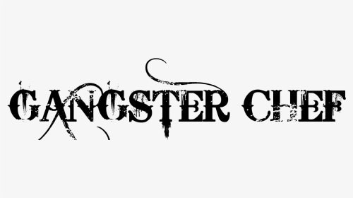 Gangster Chef Tattoo In Bleeding Cowboys Font - Calligraphy, HD Png Download, Transparent PNG