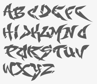 Transparent Letters Graffiti - Gangster Cool Lettering Fonts, HD Png Download, Transparent PNG