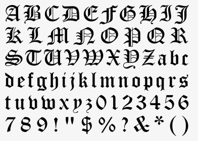 Old English Font, HD Png Download, Transparent PNG