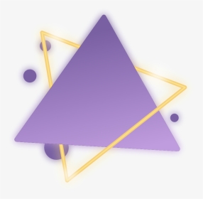 #freetoedit #neon #triangle #purple #kpop #glow #frame - Triangle, HD Png Download, Transparent PNG