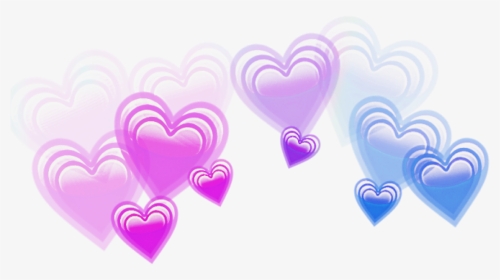 Bisexual Heart Crown💗💜💙 - Bi Heart Crown Png, Transparent Png, Transparent PNG