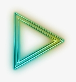 #triangle #green #blue #neon #freetoedit #overlay #sticker - Transparent Png Neon, Png Download, Transparent PNG