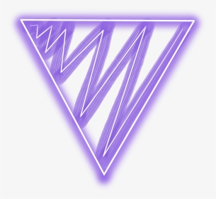 #neon #triangle #freetoedit #geometric #purple #trigon - Png Triangle Neon Red, Transparent Png, Transparent PNG