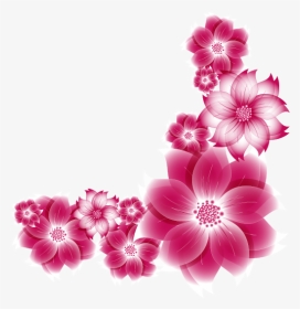 #bloom #pink #frame #flower #border #flowers #white - Flower Frame Pink Png, Transparent Png, Transparent PNG