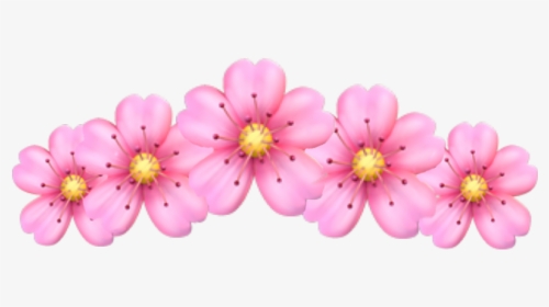 #flower #pink #crown #flowercrown #sticker #pink #freetoedit - Aesthetic Pink Heart Emoji, HD Png Download, Transparent PNG