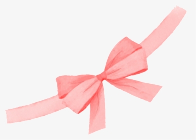 Pink Ribbon Png Watercolor Gift Decision Handpainted - Construction Paper, Transparent Png, Transparent PNG