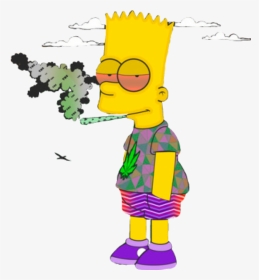 Homero Simpson Png -homer Simpson Supreme - Smoking Weed Cartoon Png, Transparent Png, Transparent PNG