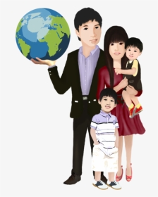 Asian Mom Png - Asian Family Cartoon Png, Transparent Png, Transparent PNG