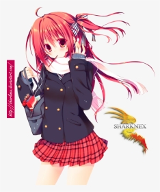 Anime School Girl Png - Anime Girl Transparent School, Png Download, Transparent PNG