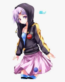 Hooded Anime Girl, HD Png Download, Transparent PNG