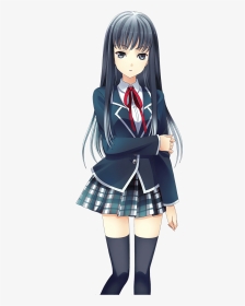 Gumi Vocaloid School Uniform , Png Download - Anime Render Girl Green,  Transparent Png , Transparent Png Image - PNGitem