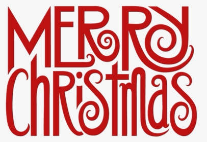 Merry Christmas Text Red By Floating Lemons Art - Graphic Design, HD Png Download, Transparent PNG
