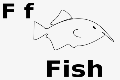 This Free Icons Png Design Of F For Fish , Png Download - Dibujos Con La Letra F En Ingles, Transparent Png, Transparent PNG