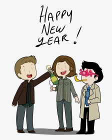 Happy New Year Gif Supernatural, HD Png Download, Transparent PNG