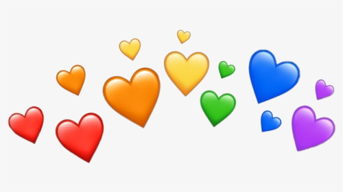 Heartcrown Rainbow 🌈 - Rainbow Heart Crown Png, Transparent Png, Transparent PNG