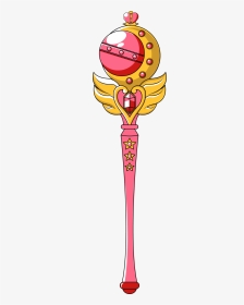 Sailor Moon Moon Stick Png - Sailormoon Wand Png, Transparent Png, Transparent PNG