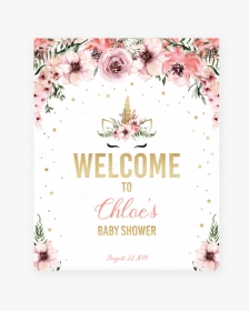 Unicorn Theme Baby Shower, HD Png Download, Transparent PNG