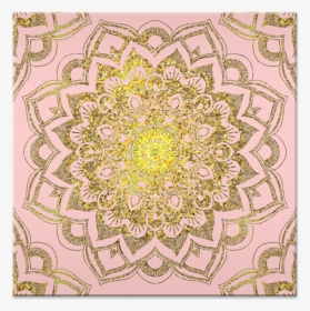 Azulejo Golden Pinkish Mandala De Nelly Dimitrovana - Mandala, HD Png Download, Transparent PNG