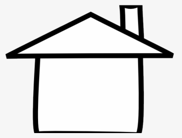 Free Download Clip Art - House Black And White Outline, HD Png Download, Transparent PNG