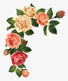 Transparent Flower Garden Clipart - Rustic Peach Flower Png, Png Download, Transparent PNG