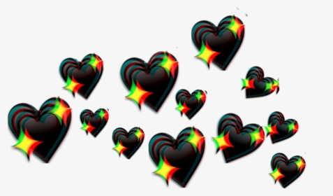#crown #collar #glitch #black #heart #hearts #blackcrown - Aesthetic Transparent Heart Crown Png, Png Download, Transparent PNG