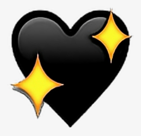 #freetoedit - Transparent Background Black Heart Emoji, HD Png Download, Transparent PNG