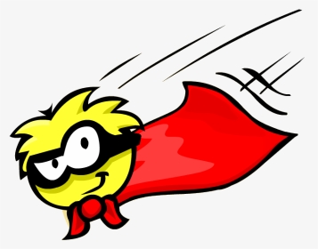 Caped Super Puffle Yay - Club Penguin, HD Png Download, Transparent PNG