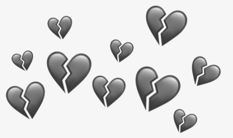 #heart #black #blackheart #love #cool #edit #fanpage - Heart In Head Edit, HD Png Download, Transparent PNG