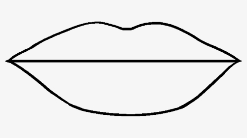 How To Draw Lips - Drawing Picture Of Lips, HD Png Download, Transparent PNG